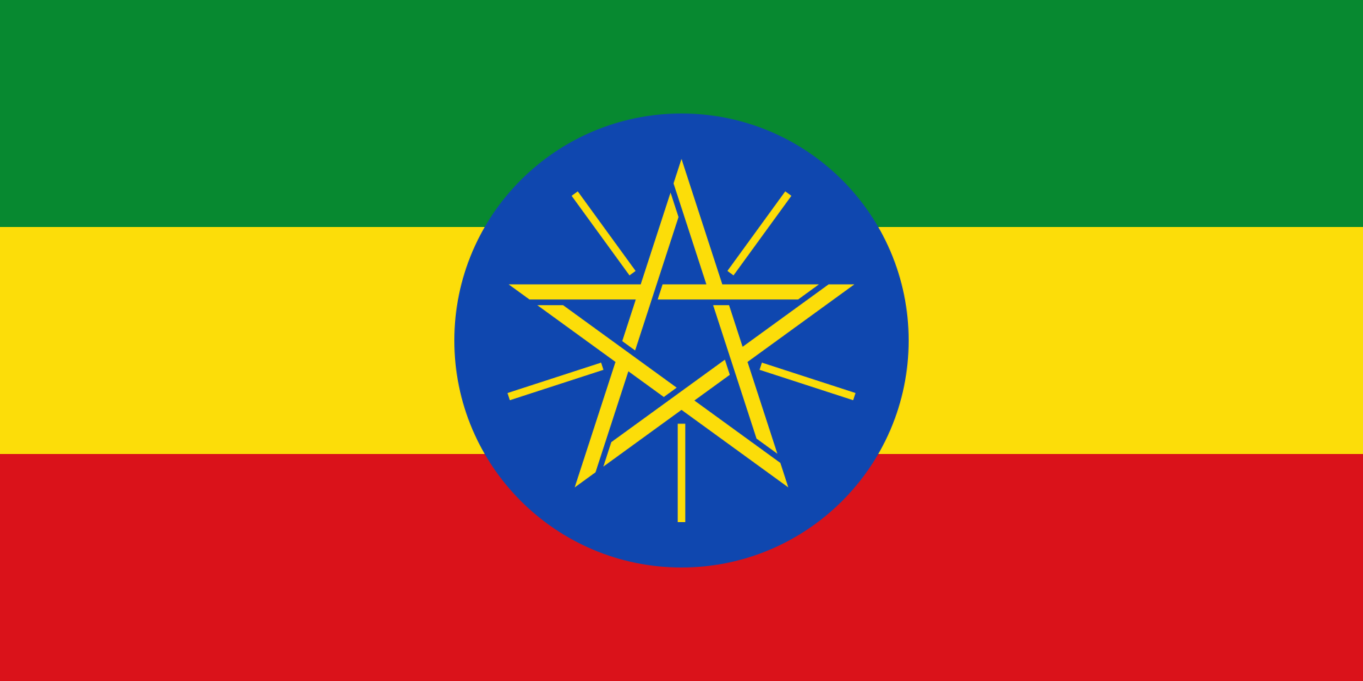 Flagge von Äthiopien