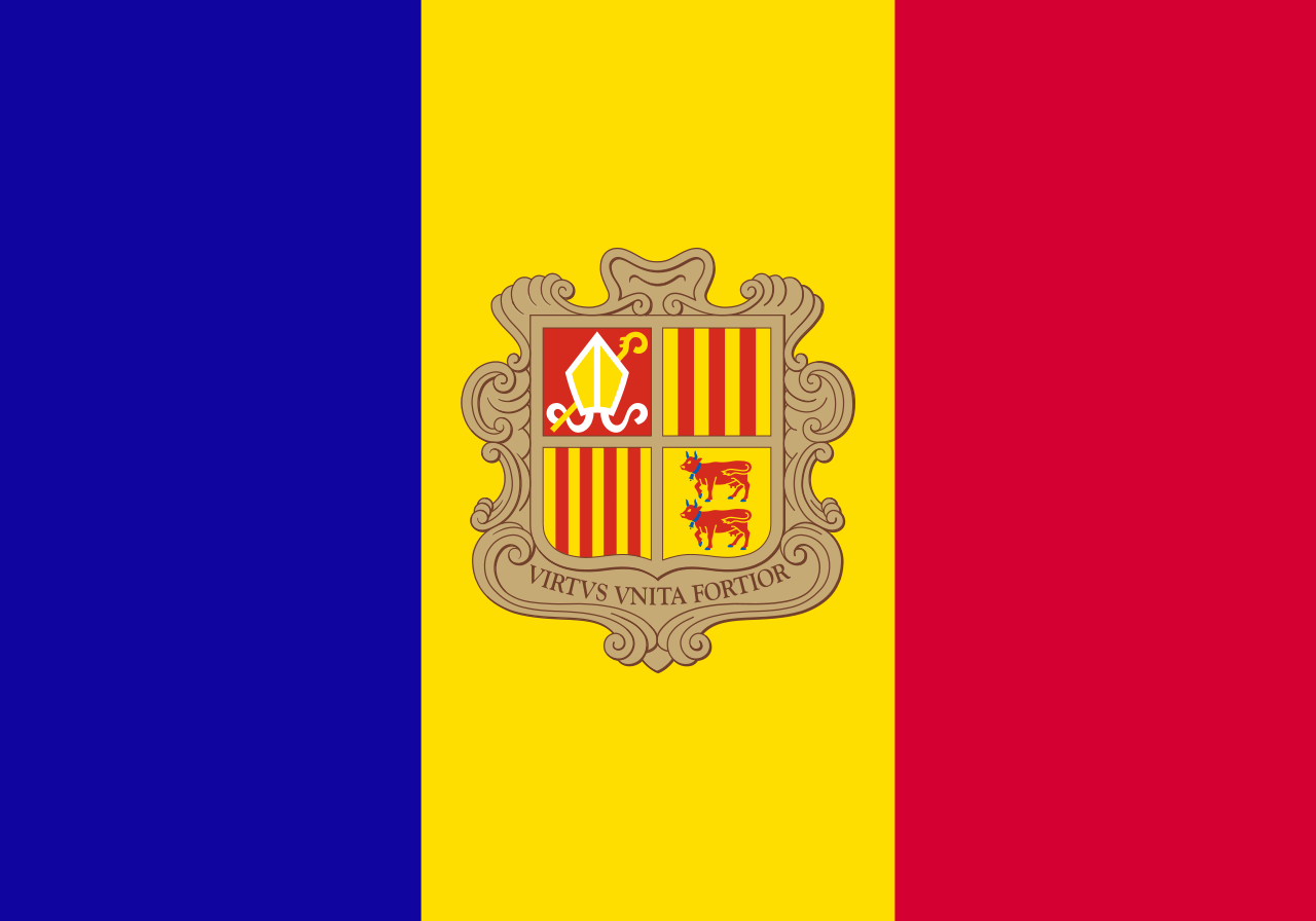 Flagge von Andorra