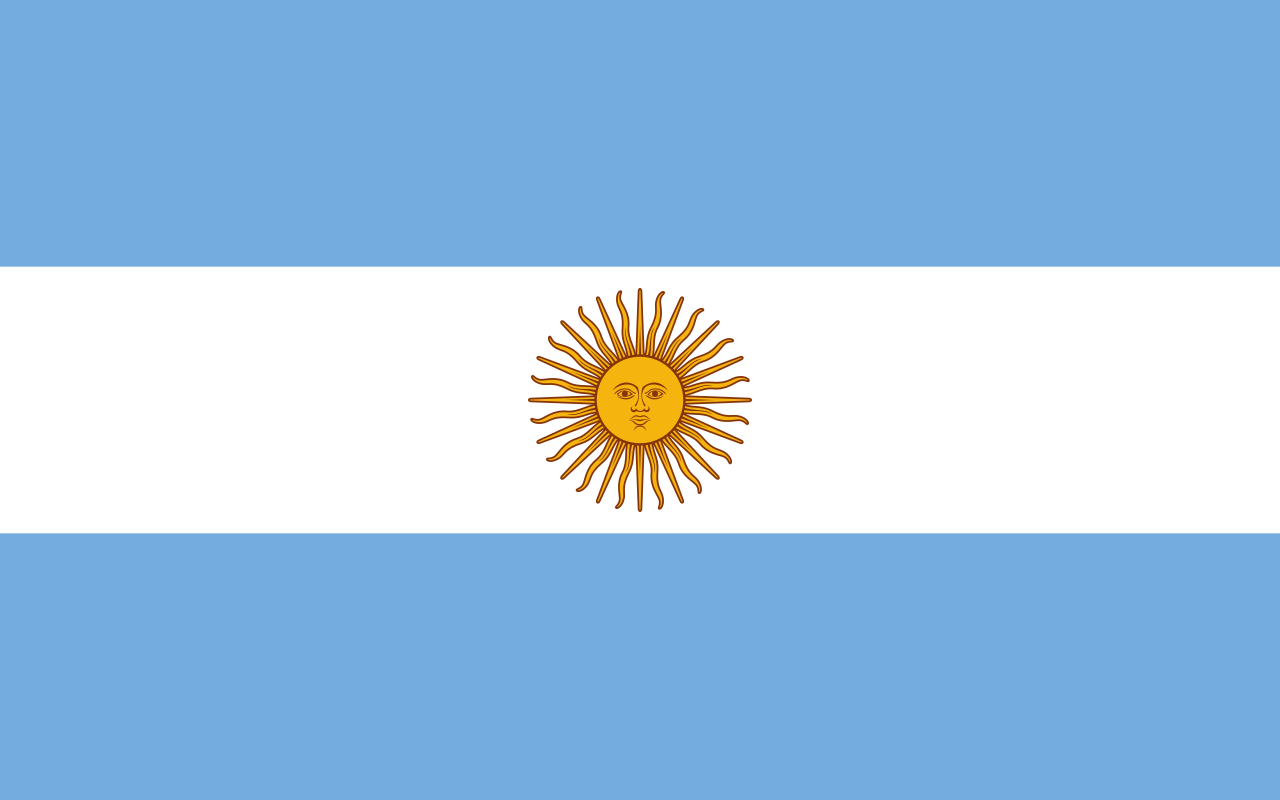 Flagge von Argentinien