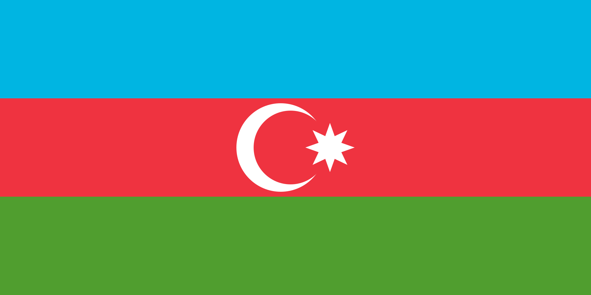 Flagge von Aserbaidschan